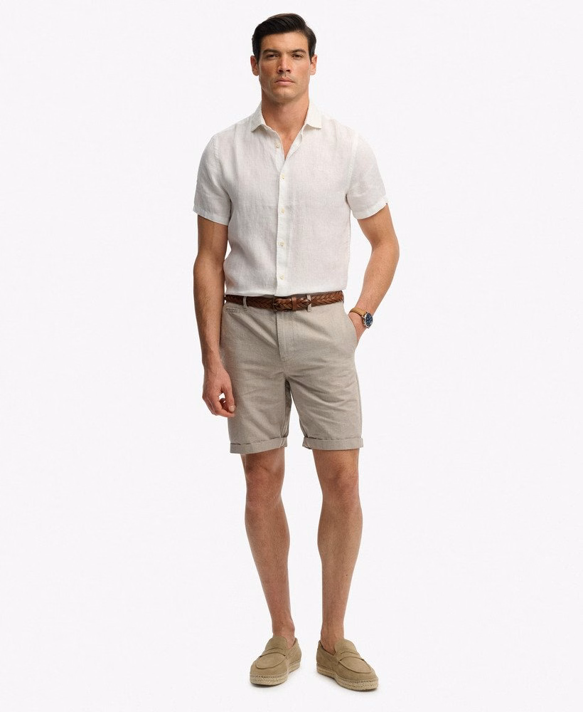 Premium getextureerde chino shorts