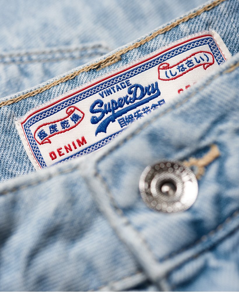 ruby cut off shorts in laser blue