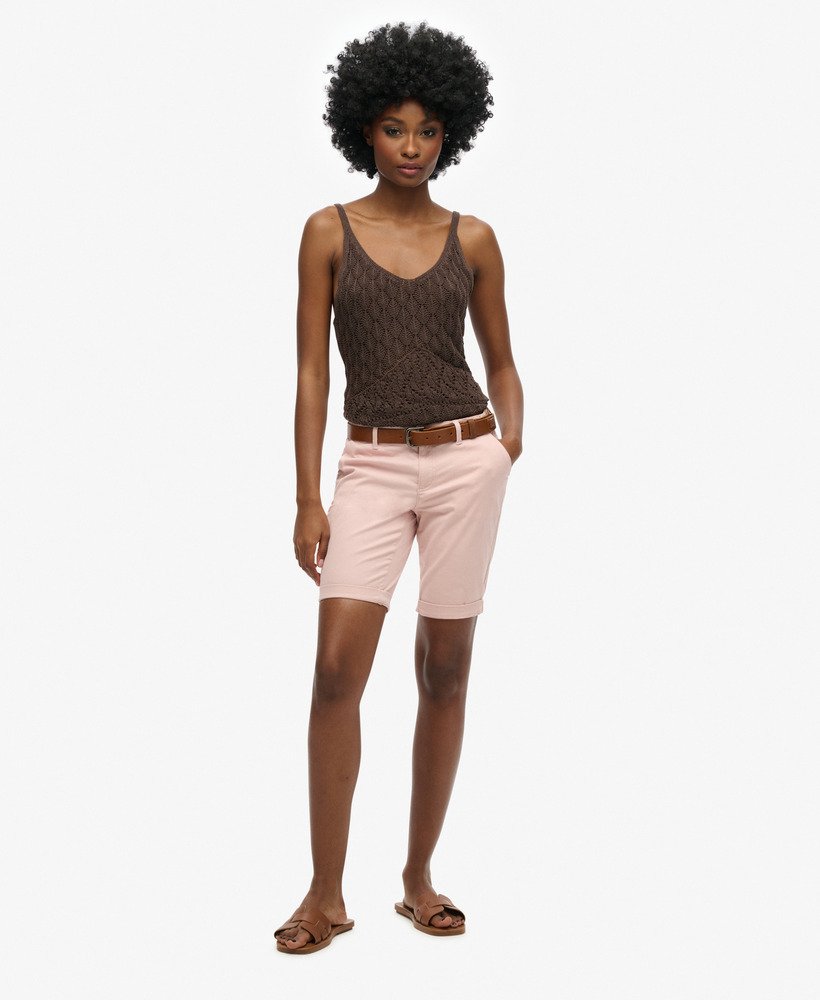 city chino shorts in peach whip