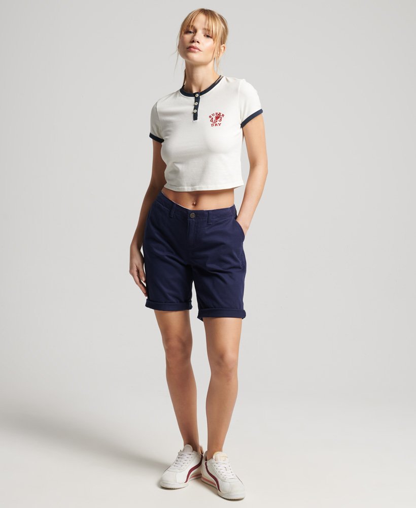 city chino shorts in atlantic navy