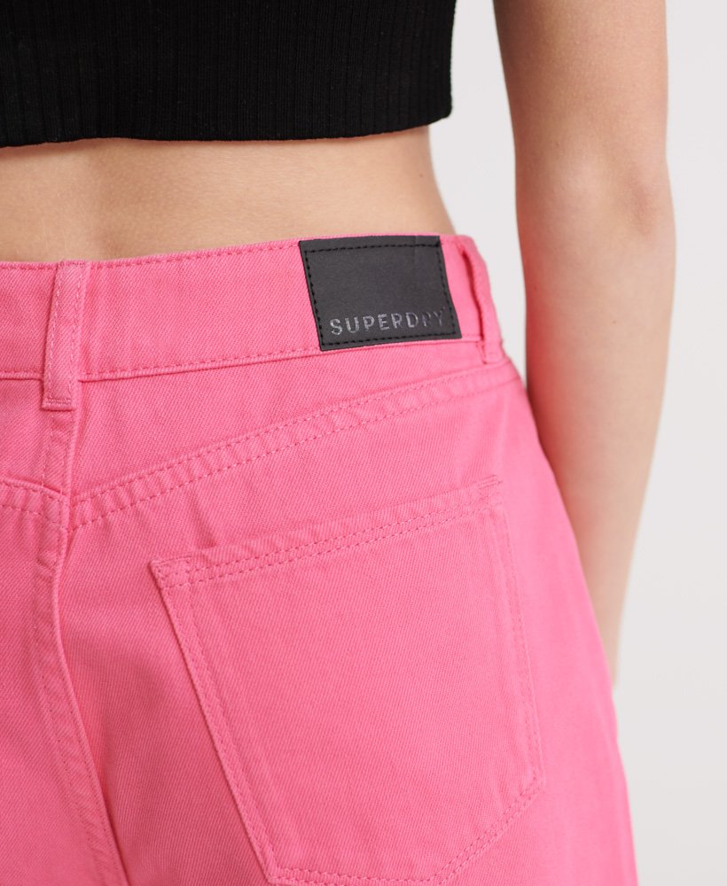 ruby cut off shorts in fluor roze