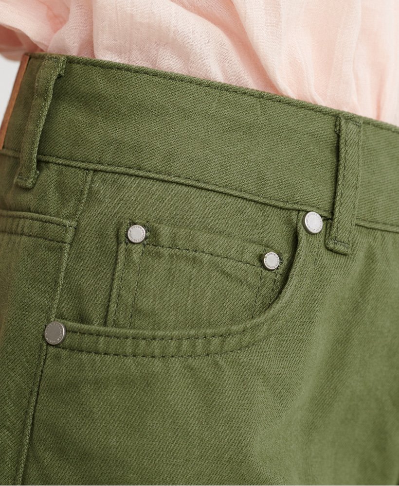 middellange denim shorts in bieslook