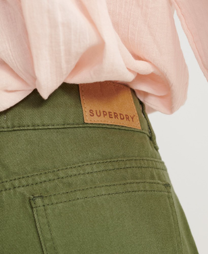 middellange denim shorts in bieslook