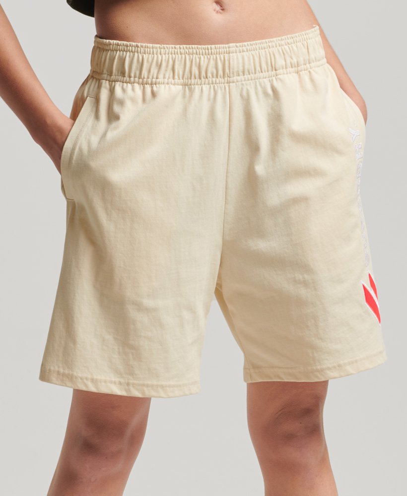 code applique boy shorts in oatmeal