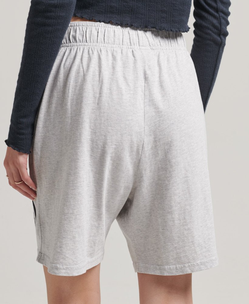 code applique boy shorts in cadet grey marl