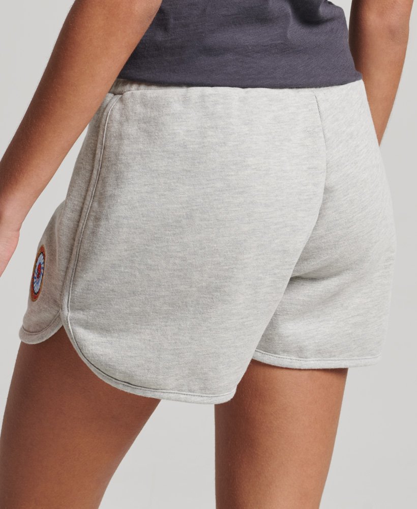 vintage cali shorts in lichtgrijs gemêleerd