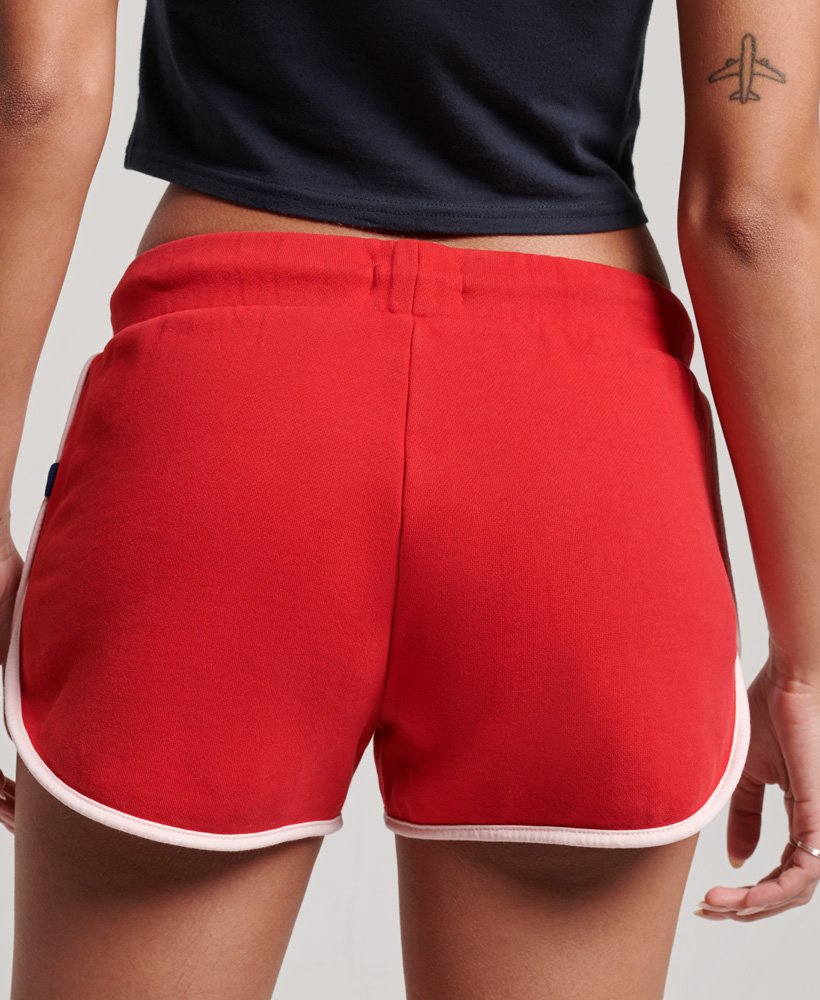 vintage roll with it jersey shorts in varsity red