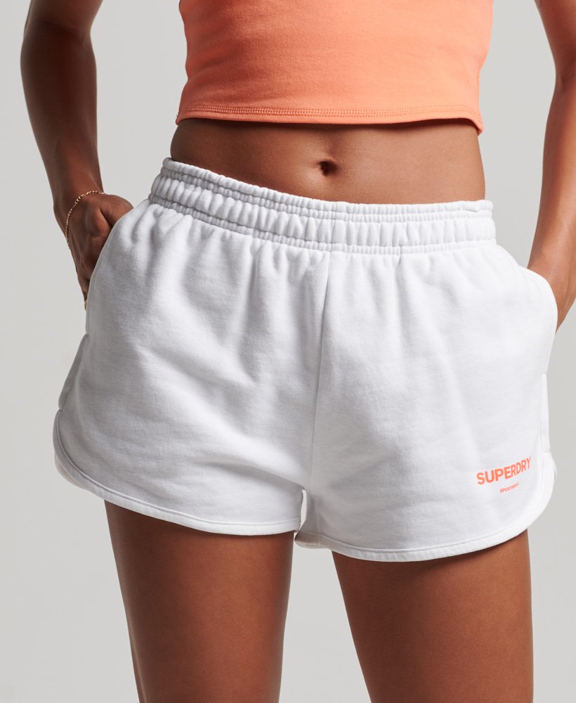 core sport sweat shorts in optic