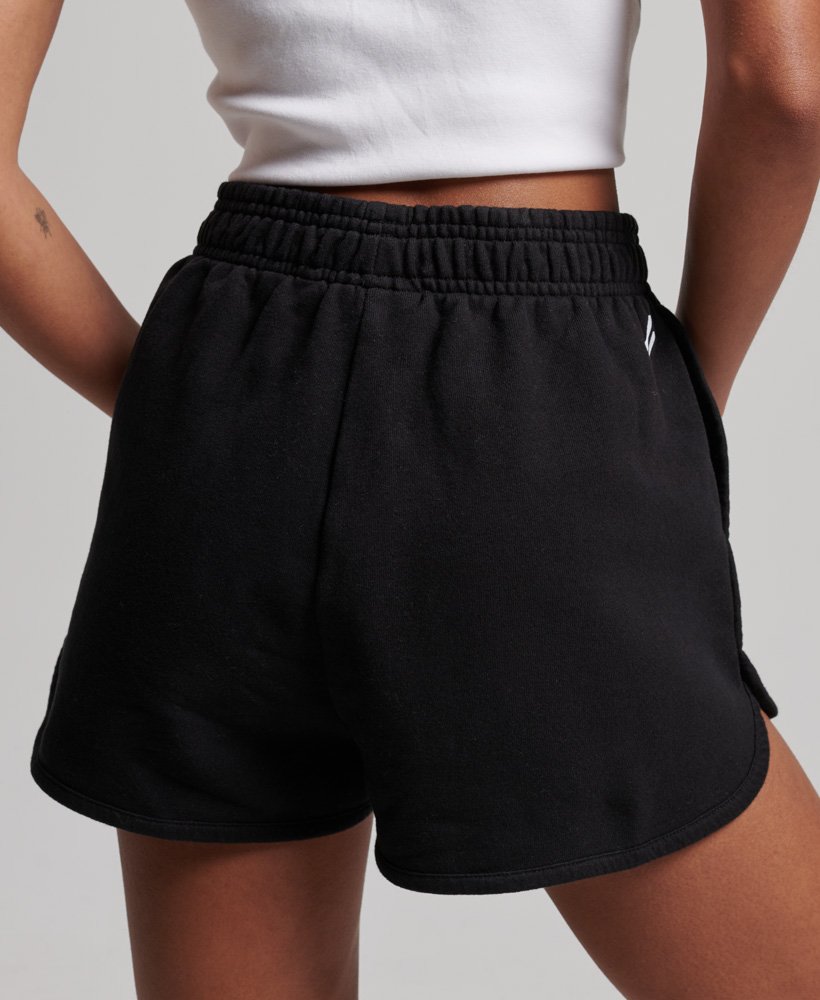 core sport sweat shorts in zwart