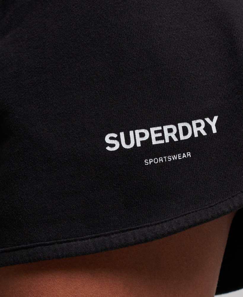 core sport sweat shorts in zwart