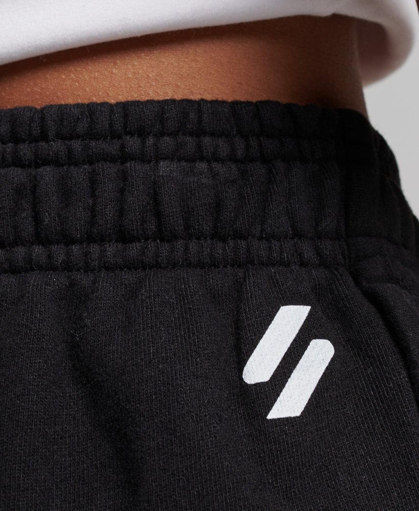 core sport sweat shorts in zwart