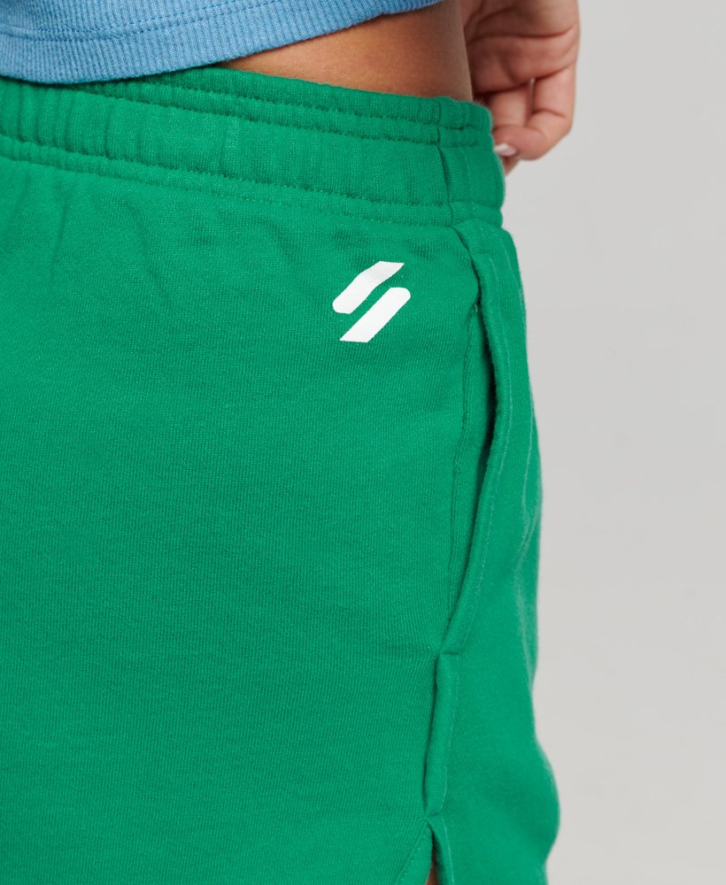 core sport sweat shorts in beverly green