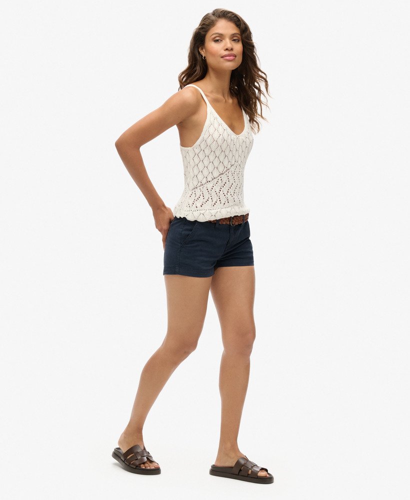 chino hot shorts in eclipse navy