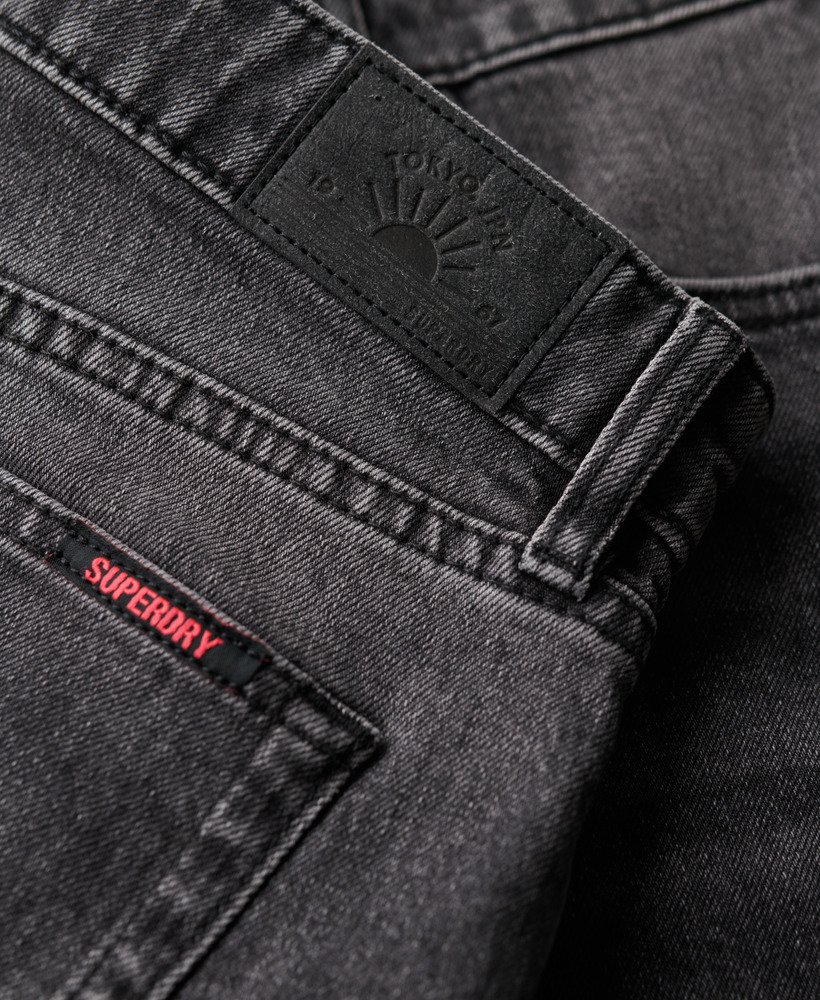 mid rise cut off short in wolcott black stone