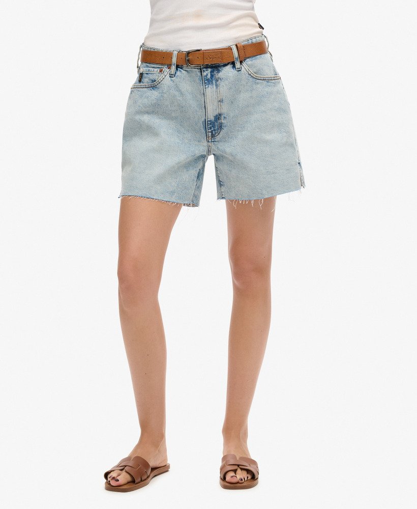 middelhoge afgesneden korte broek in vintage stijl voor de lente.