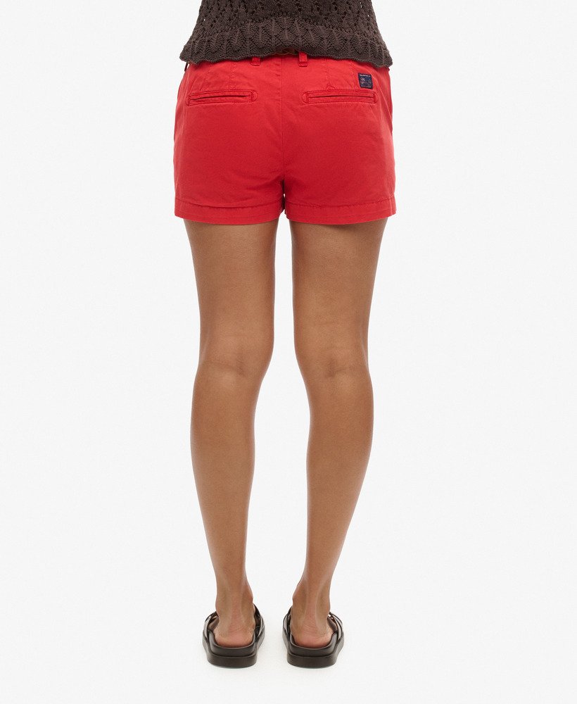 chino hot shorts in frisdrankrood