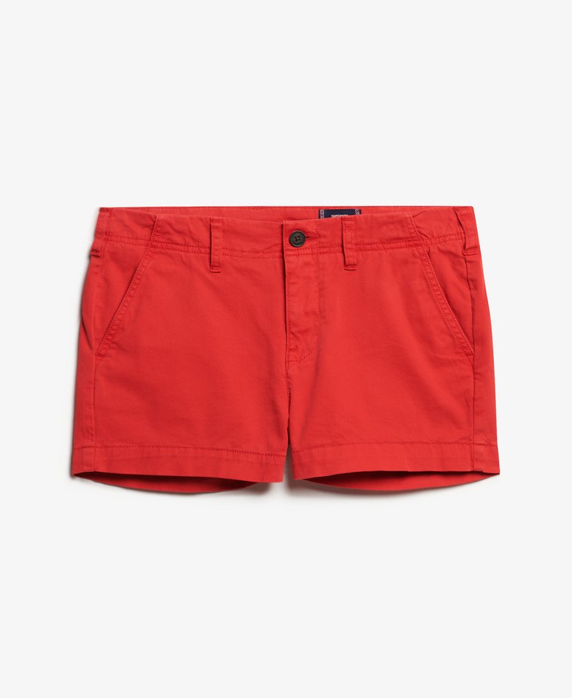 chino hot shorts in frisdrankrood
