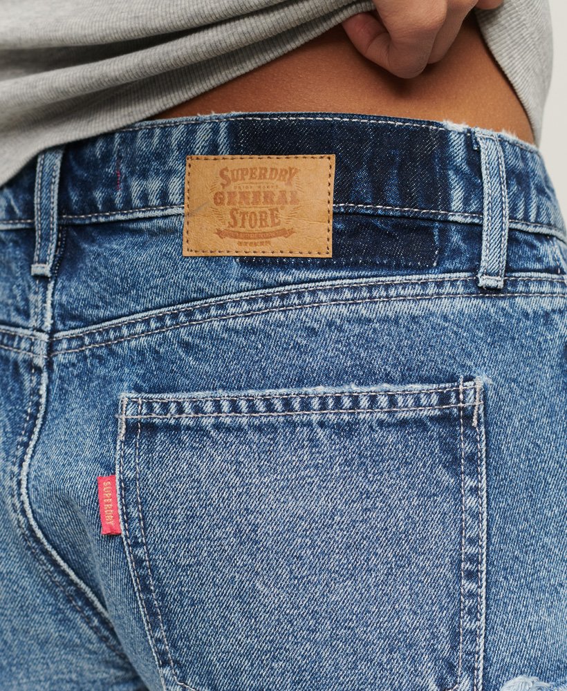 denim shorts met strasssteentjes in montana bay bleach blue