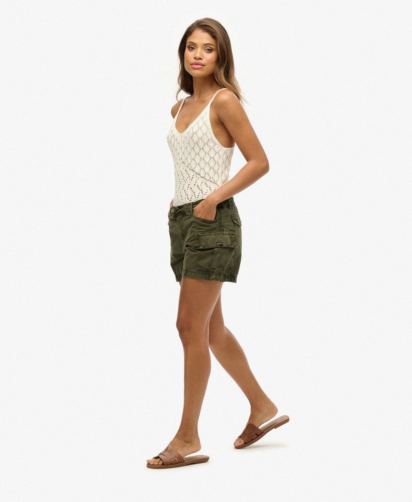 cargoshorts in olijfgroen