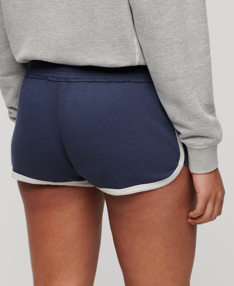 athletic essentials logo racer shorts in mariner navy