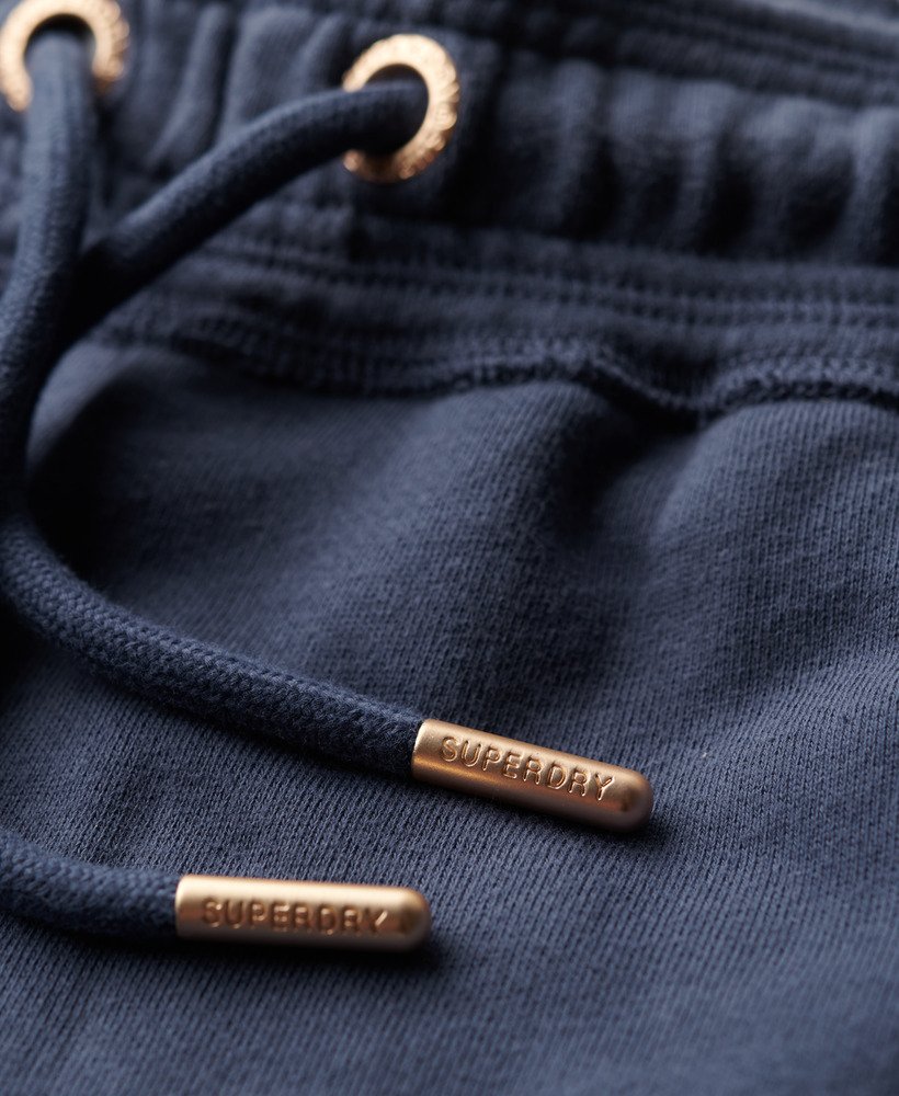 athletic essentials logo racer shorts in mariner navy