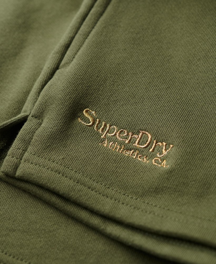 essential logo shorts in olijfgroen kaki