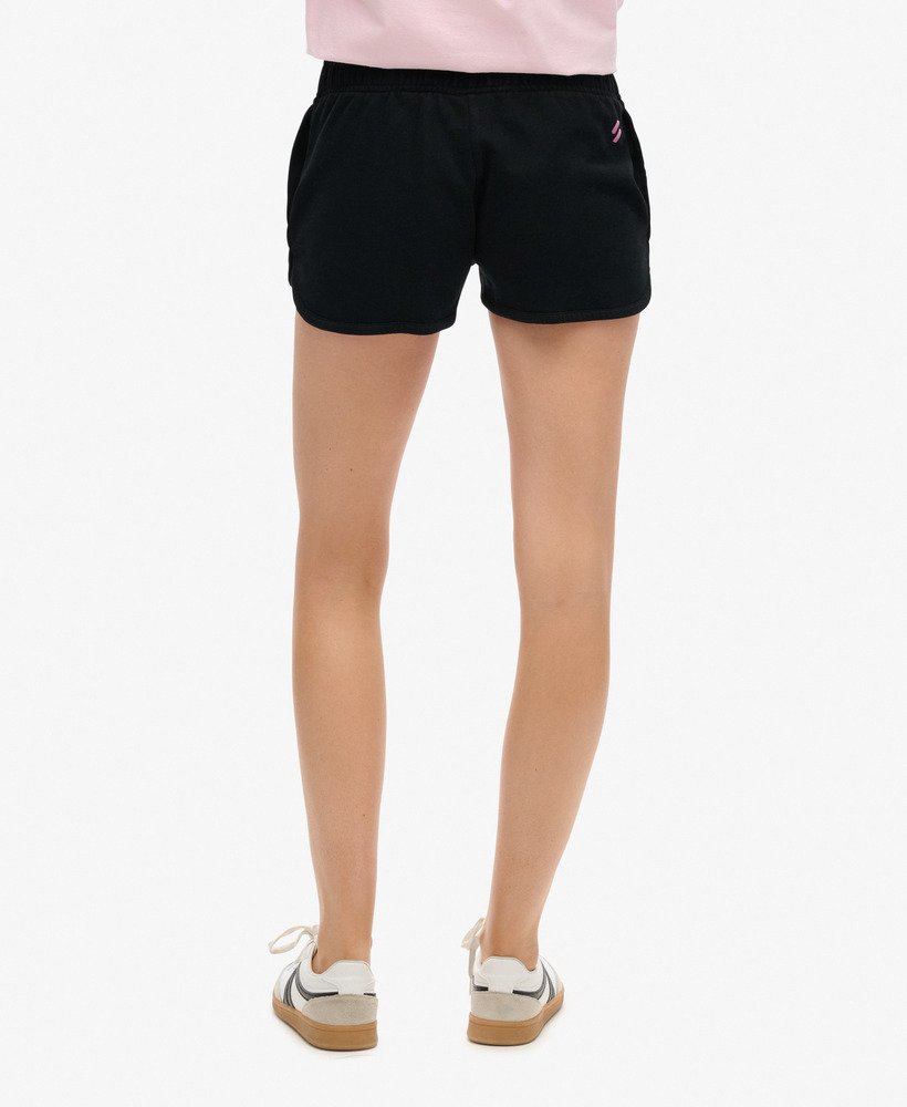 sportieve racebroek met logo in zwart