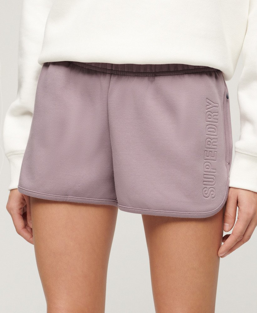 sports tech racer shorts in quail purple