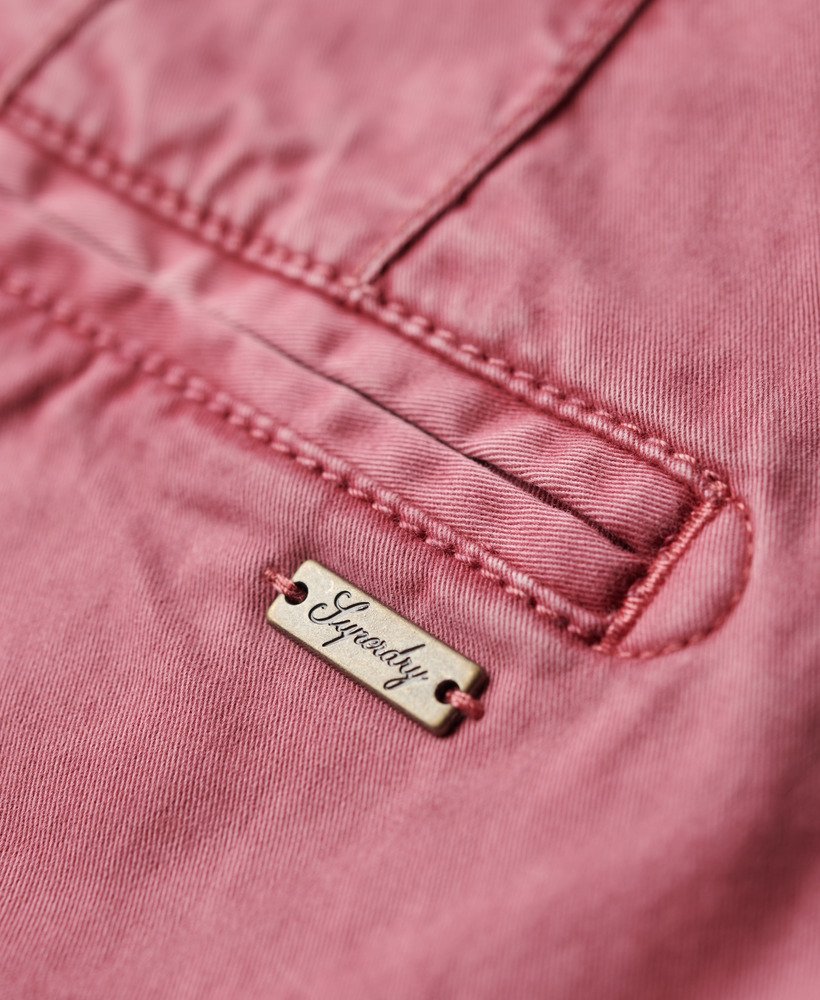 klassieke chino shorts in mauve roze