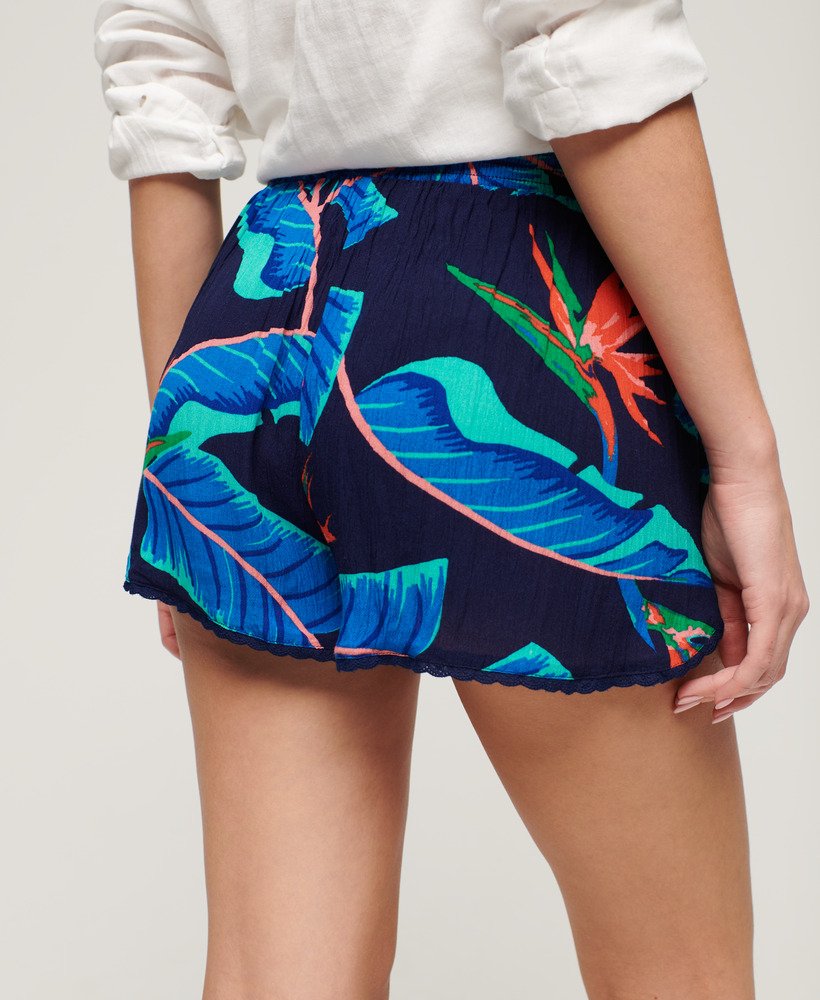strandshorts in marineblauw paradijs