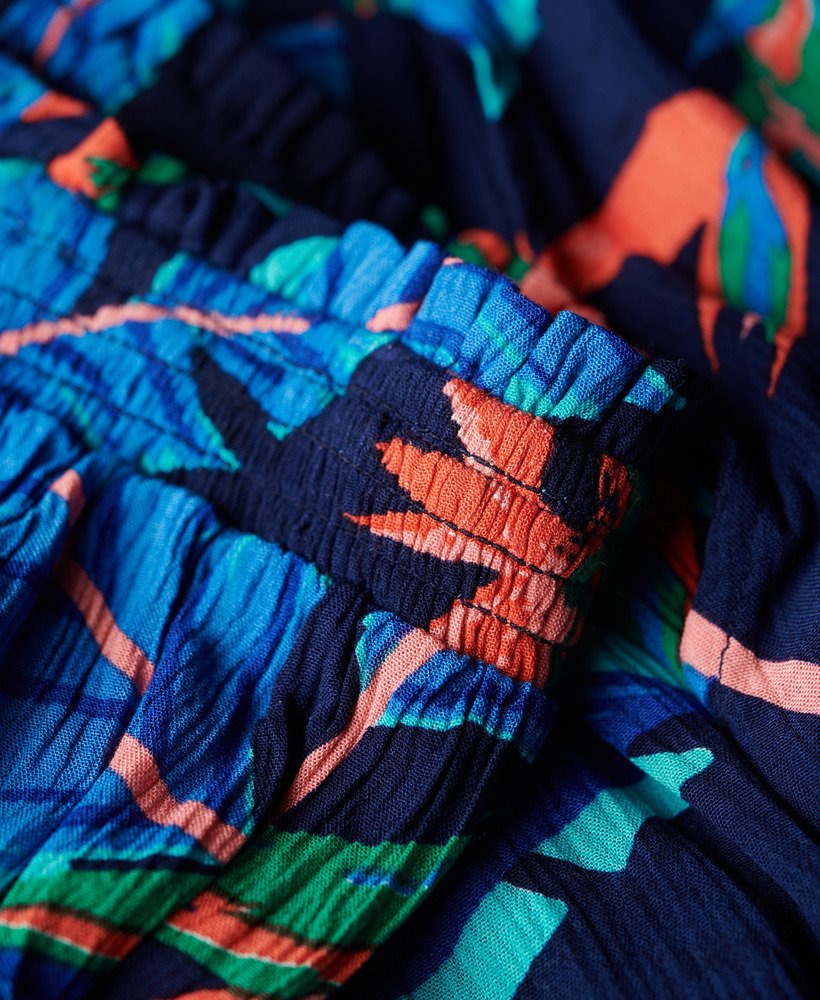strandshorts in marineblauw paradijs