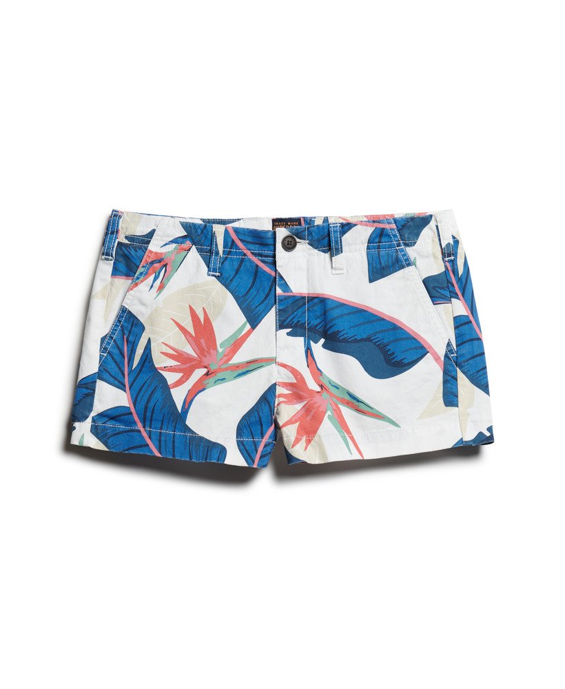 chino hot shorts in optic coral paradise