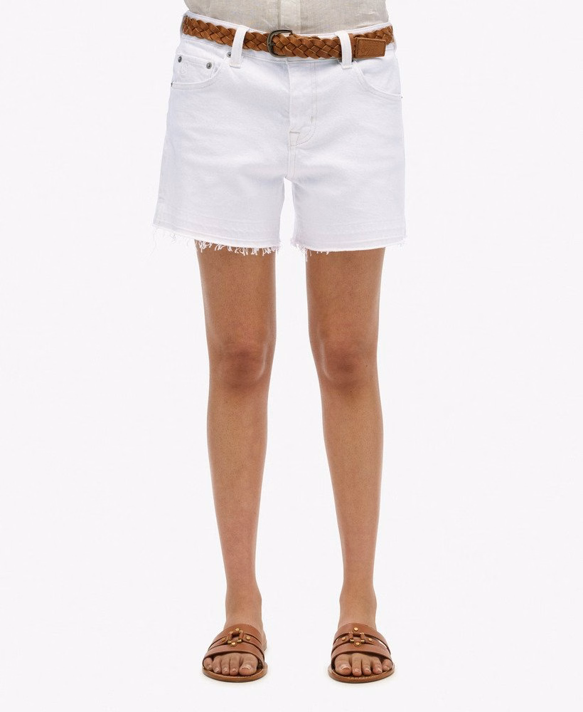 Middelhoge afgesneden shorts