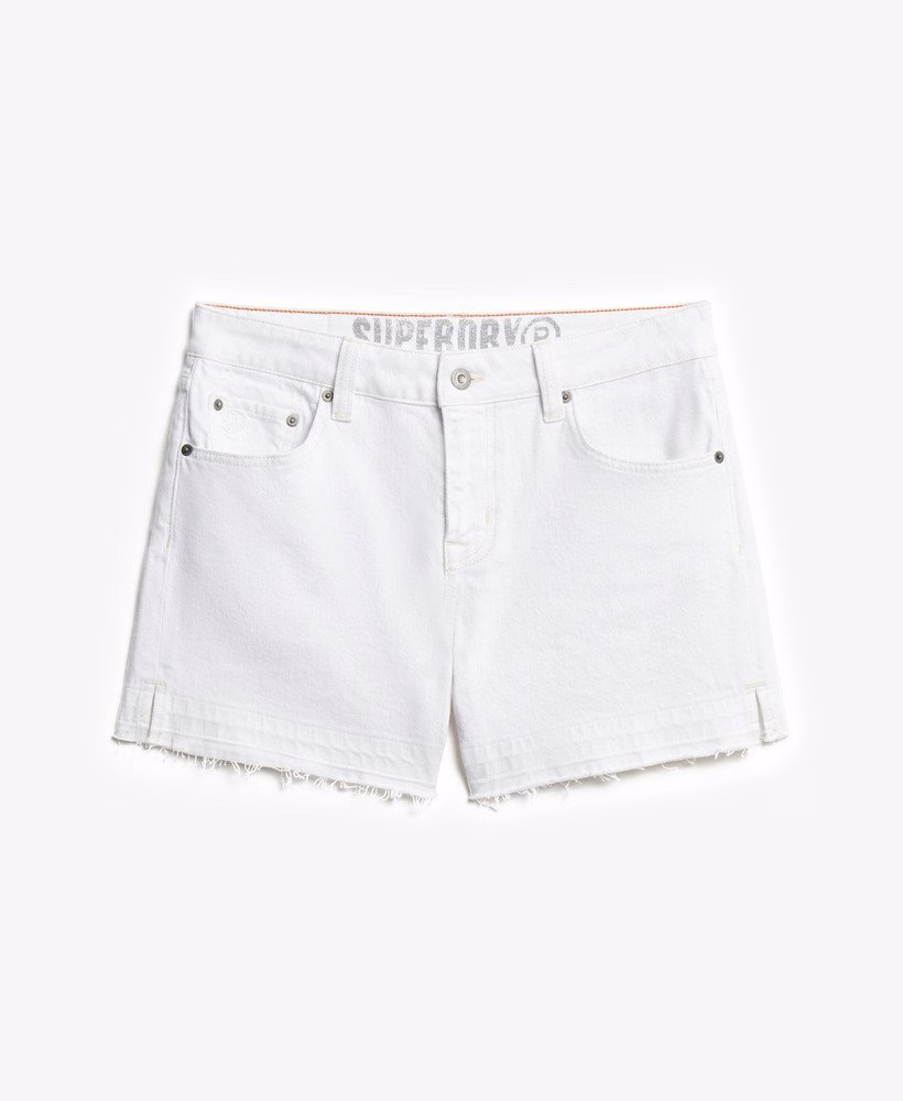 Middelhoge afgesneden shorts