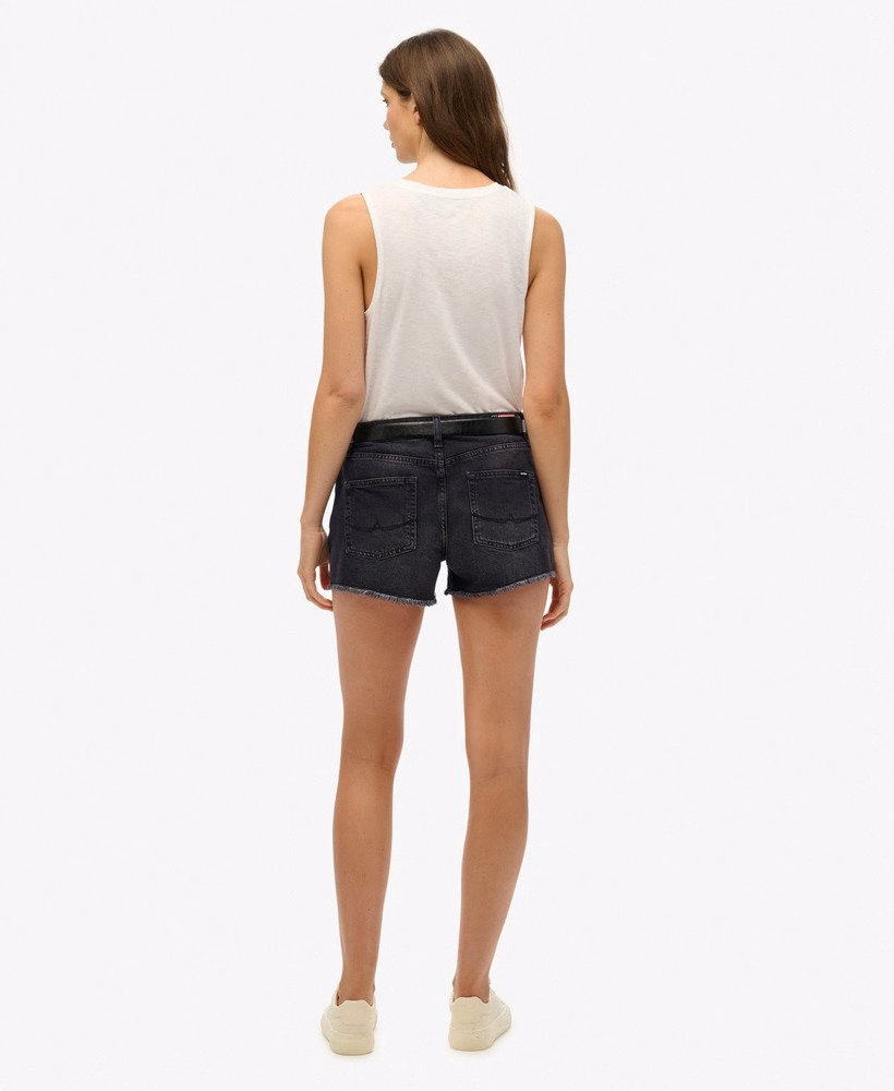 Middelhoge denim hot shorts