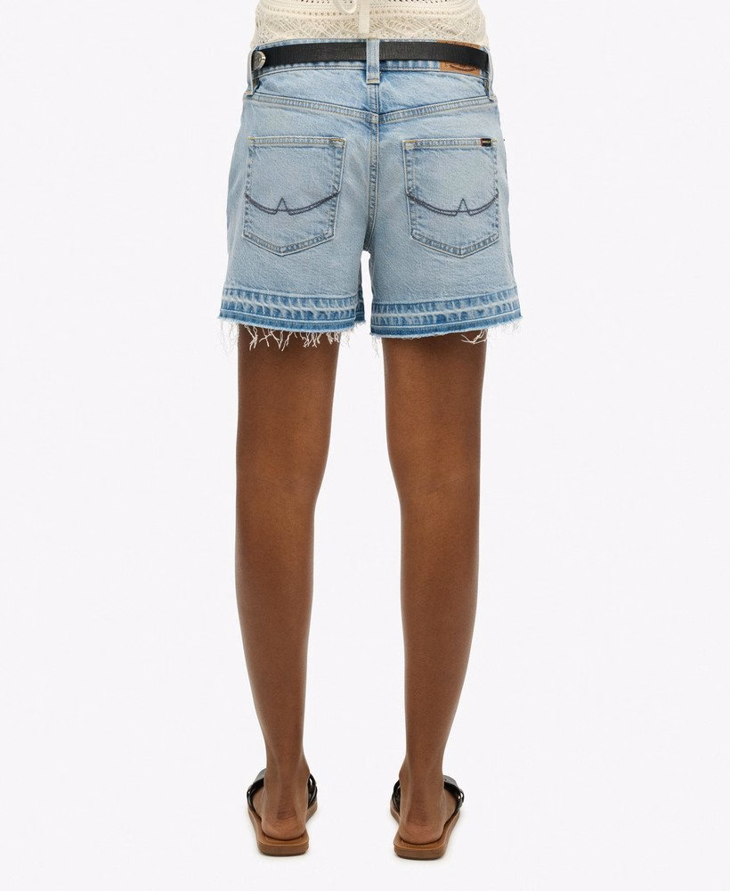 Middelhoge afgesneden shorts