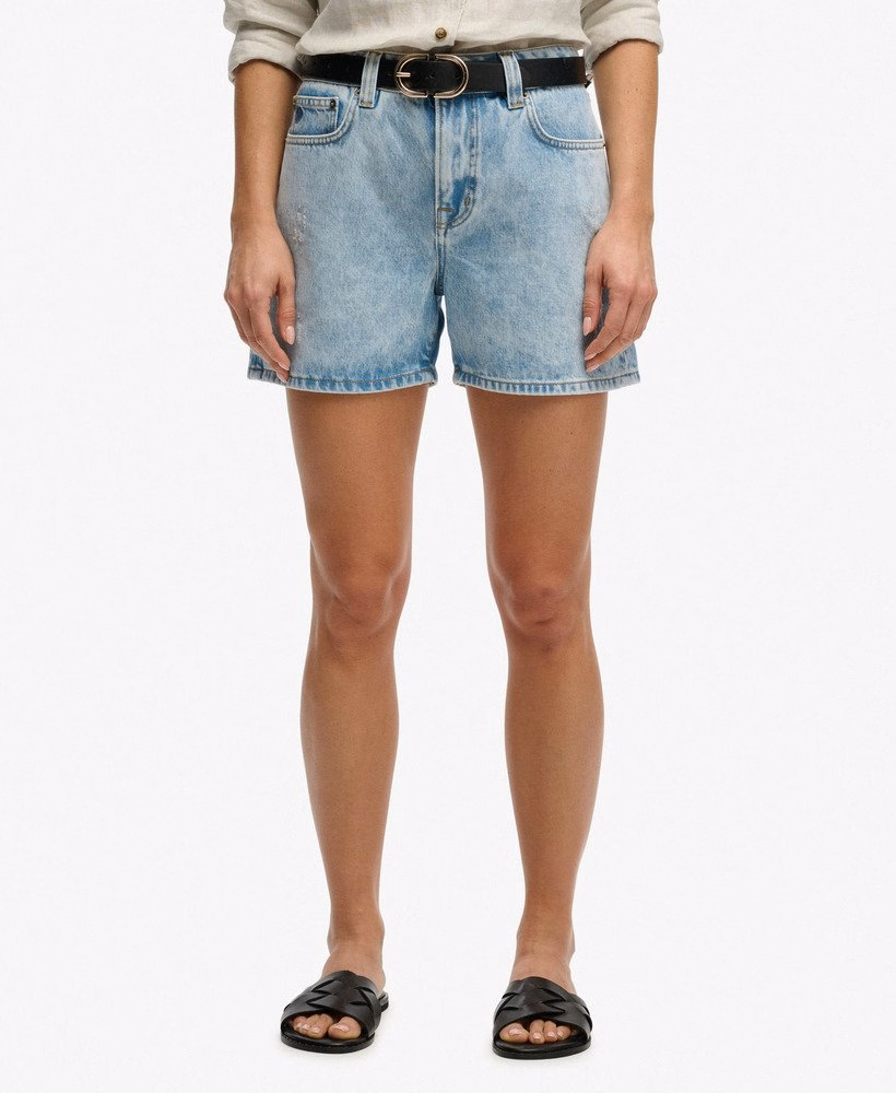 Middelhoge denim shorts