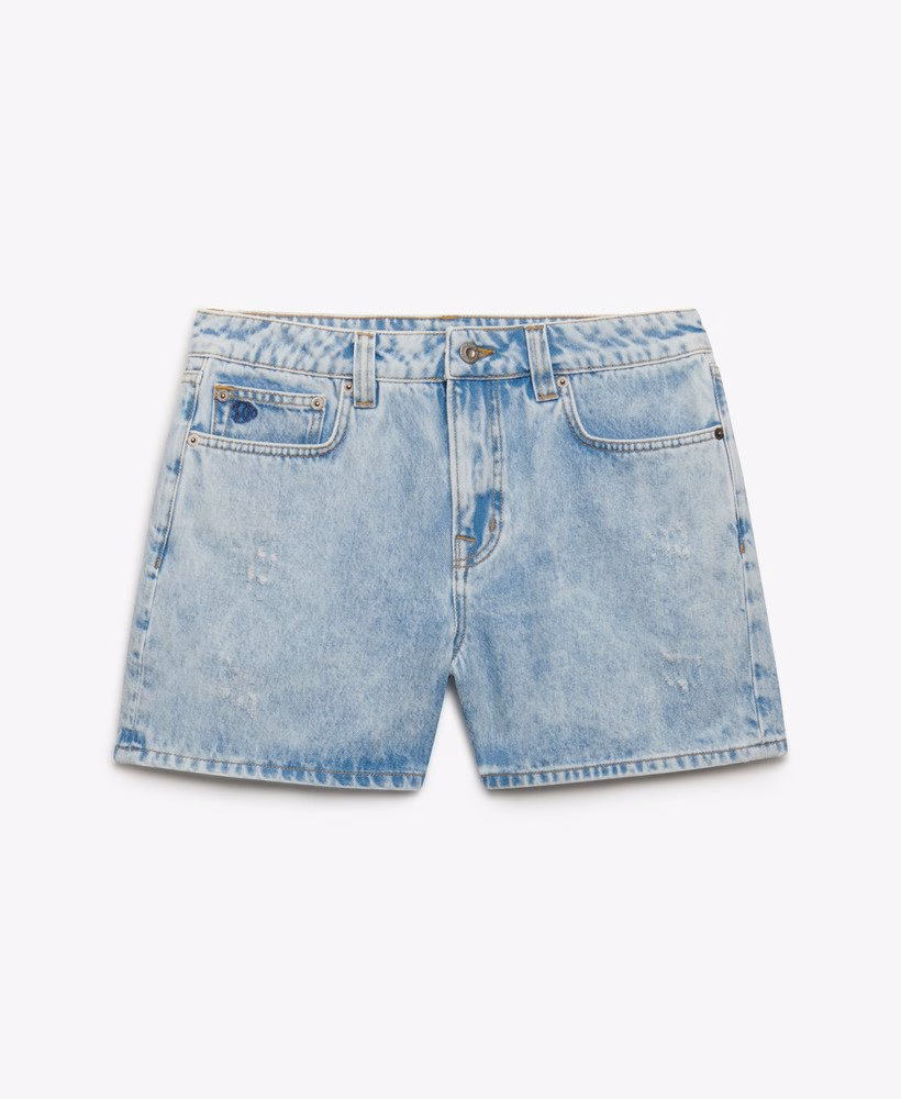 Middelhoge denim shorts