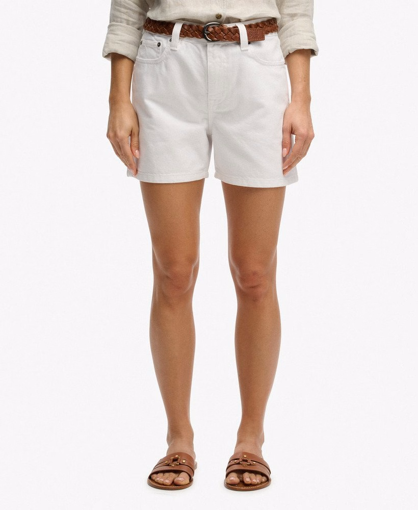 Middelhoge denim shorts