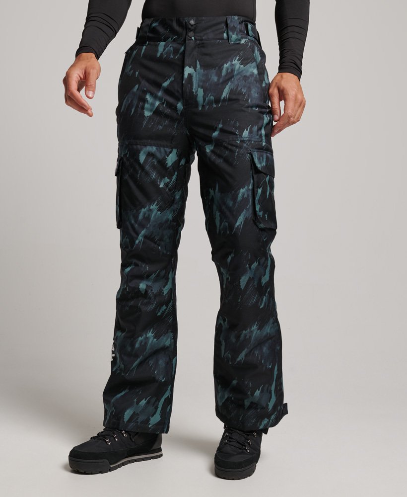skireddingsbroek in donker camouflagepatroon brush camo large