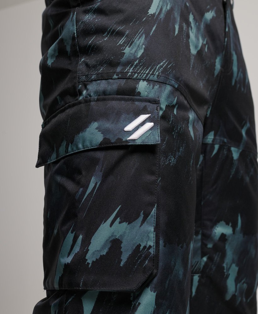 skireddingsbroek in donker camouflagepatroon brush camo large