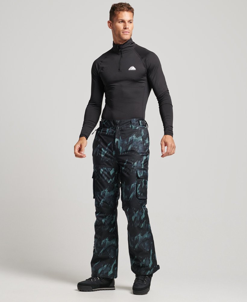 skireddingsbroek in donker camouflagepatroon brush camo large