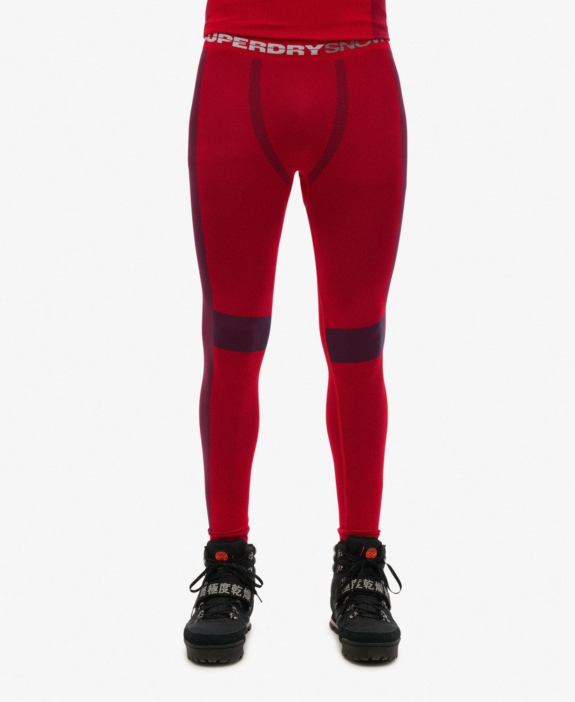 naadloze baselayer legging in wandelrood