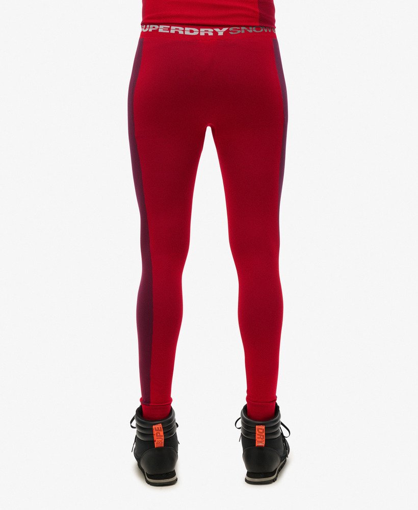 naadloze baselayer legging in wandelrood