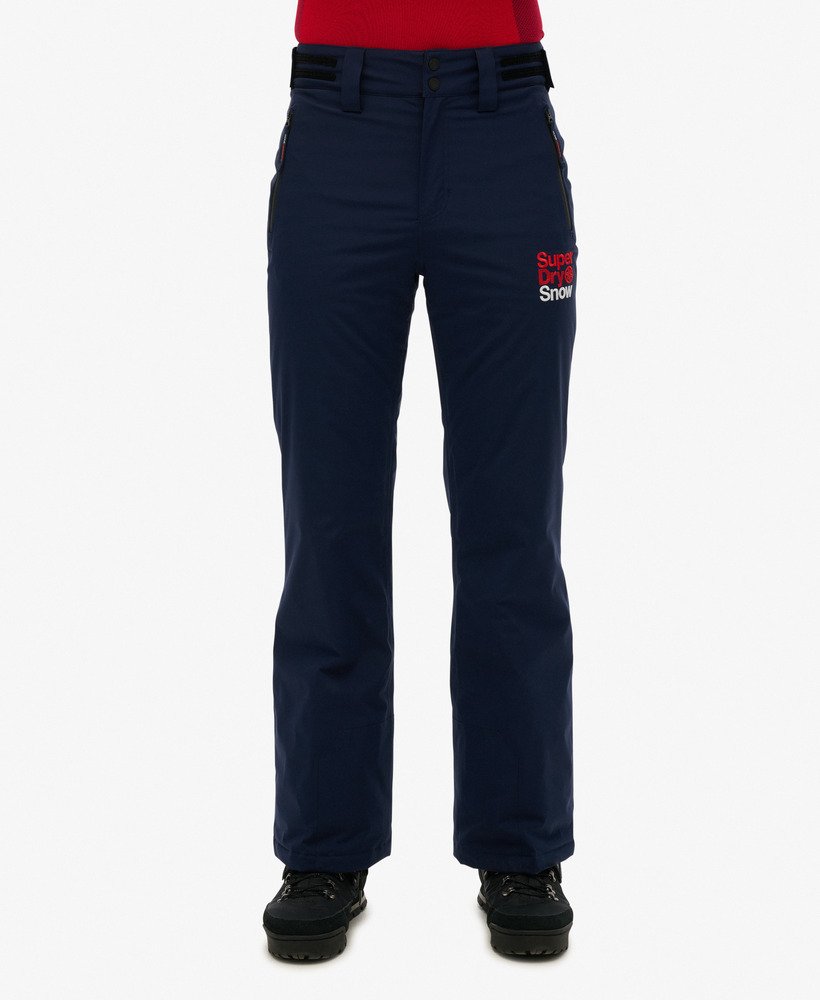 nauwe skibroek in diep marineblauw