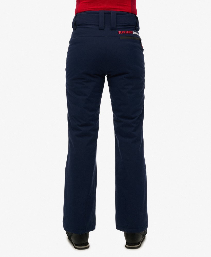nauwe skibroek in diep marineblauw