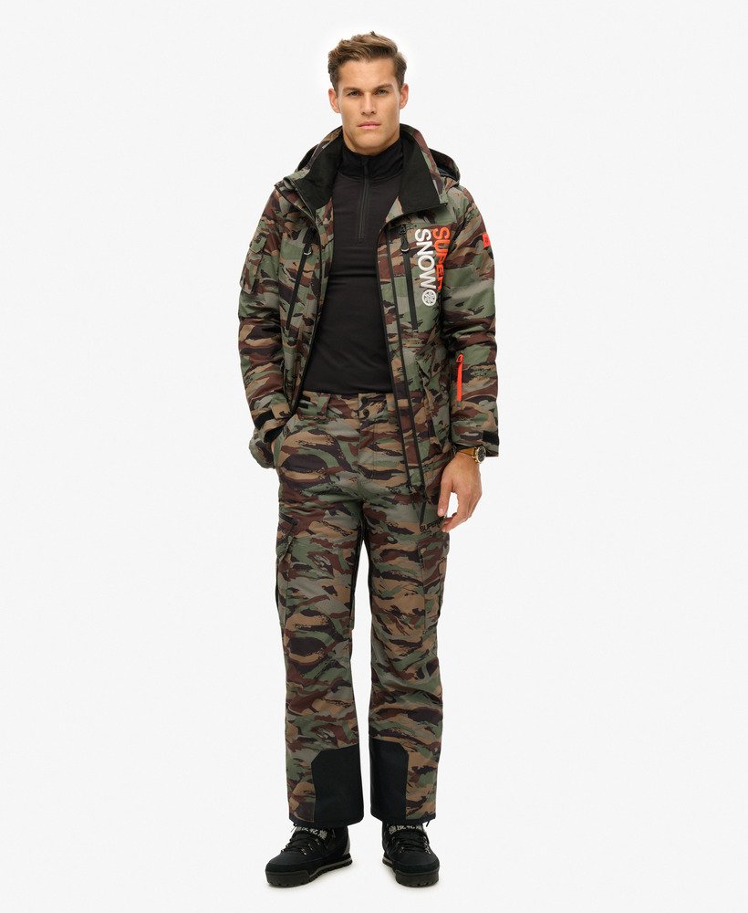 ski ultimate rescue-jas in bosgroene camouflageprint