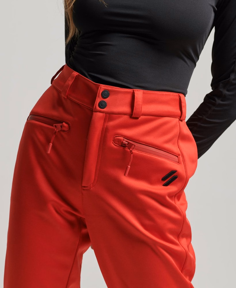 Slim fit ski softshell broek