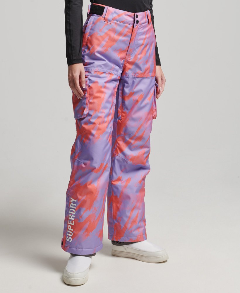 reddingsbroek in struikcamouflage lila