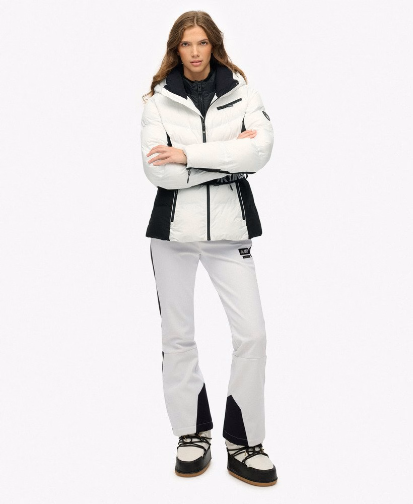 Luxe ski-jas met riem en vulling